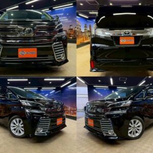 2015 Toyota Vellfire black gasoline used car Japan export