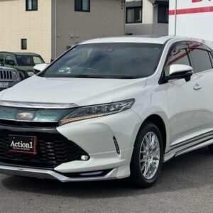 2017 Toyota Harrier white gasoline used car Japan export