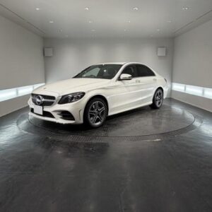 2018 Mercedes Benz C-Class white gasoline used car Japan export