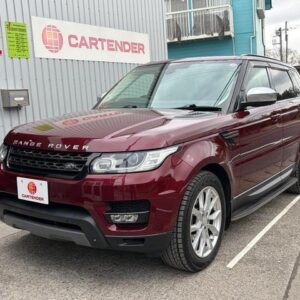 2015 Land Rover Range Rover Sport red gasoline used car Japan export