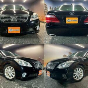 2012 Toyota Crown black gasoline used car Japan export