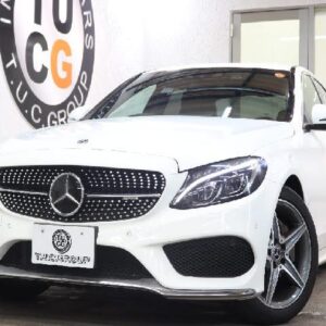 2017 Mercedes Benz C-Class white gasoline used car Japan export