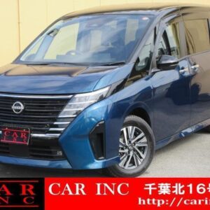 2023 Nissan Serena blue gasoline used car Japan export