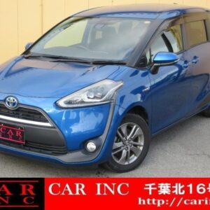2016 Toyota Sienta blue hybrid used car Japan export