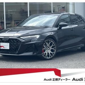 2025 Audi Rs3 Sportback black gasoline used car Japan export