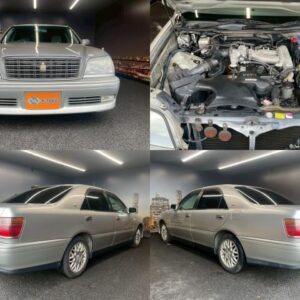 1999 Toyota Crown silver gasoline used car Japan export