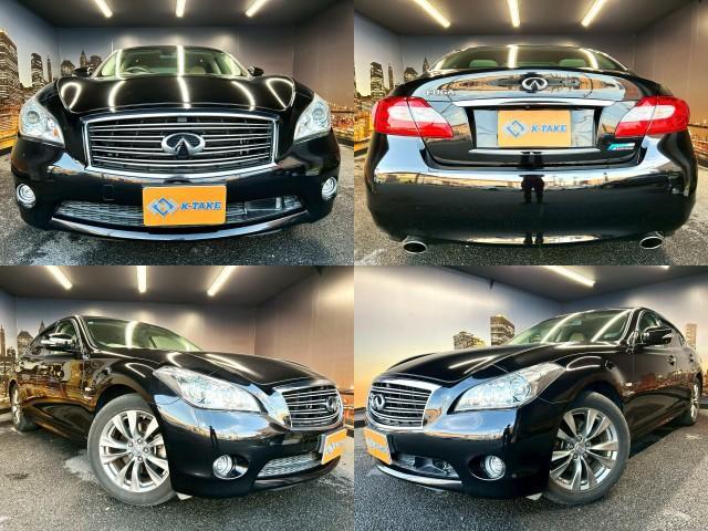 Ref:AUX-22640009 NISSAN FUGA HYBRID 2012 1 2012 Nissan Fuga Hybrid black gasoline used car Japan export