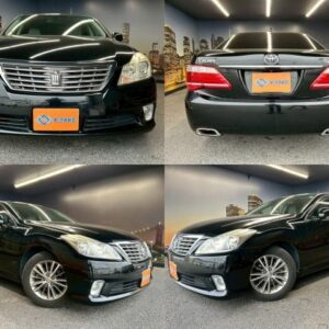 2011 Toyota Crown black gasoline used car Japan export