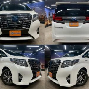 2016 Toyota Alphard Hybrid pearl gasoline used car Japan export