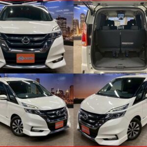 2016 Nissan Serena white gasoline used car Japan export