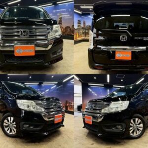 2013 Honda Stepwagon Spada black gasoline used car Japan export