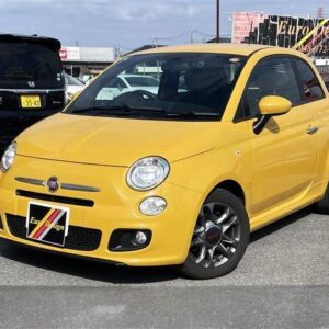 2013 Fiat 500S yellow gasoline used car Japan export