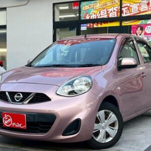 2013 Nissan March pink gasoline used car Japan export