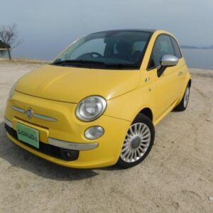 2009 Fiat 500 yellow gasoline used car Japan export