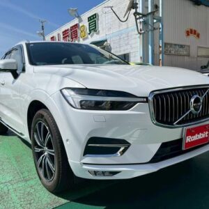2021 Volvo Xc60 white hybrid used car Japan export