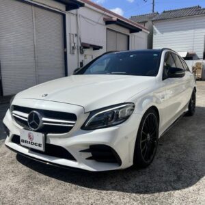 2019 Mercedes Amg C-Class Stationwagon white gasoline used car Japan export
