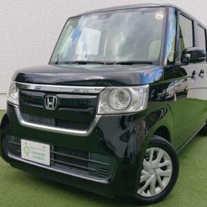 2019 Honda N-Box black gasoline used car Japan export
