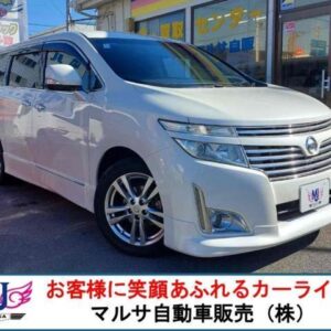 2012 Nissan Elgrand pearl gasoline used car Japan export