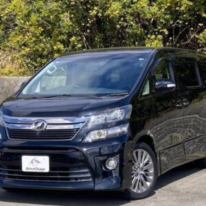 2013 Toyota Vellfire black gasoline used car Japan export