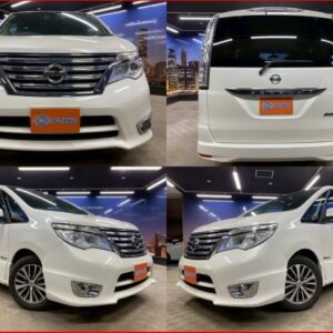 2015 Nissan Serena pearl gasoline used car Japan export