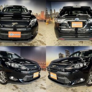 2015 Toyota Harrier Hybrid black gasoline used car Japan export