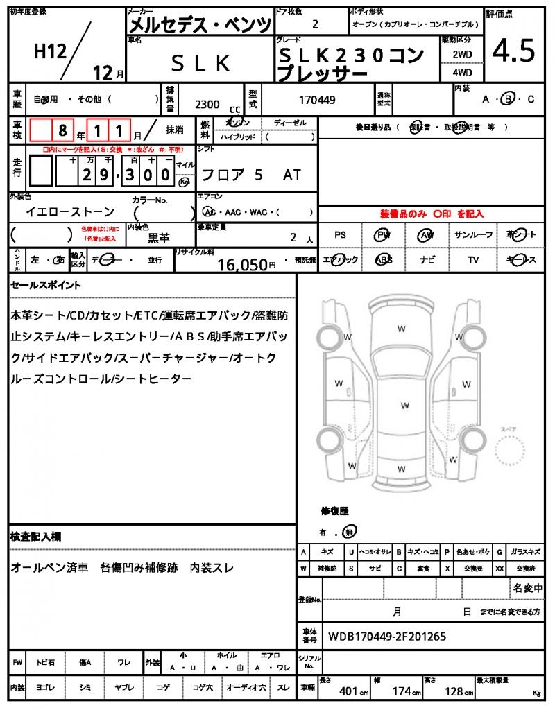 Ref:AUX-22693756 MERCEDES BENZ SLK 2000 21 Ref:AUX-22693756 MERCEDES BENZ SLK 2000 - Image 21