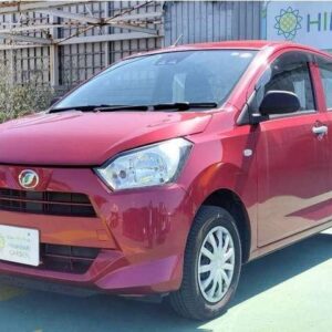 2018 Daihatsu Mira E:S red gasoline used car Japan export