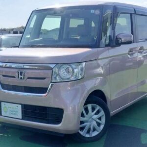 2019 Honda N-Box pink gasoline used car Japan export