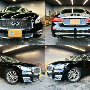 2016 Nissan Fuga black gasoline used car Japan export