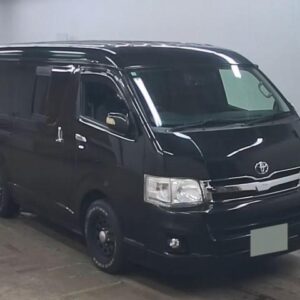2012 Toyota Regius Ace Van black gasoline used car Japan export