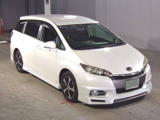 Ref:AUX-22700041 TOYOTA WISH 2013 1 2013 Toyota Wish pearl gasoline used car Japan export