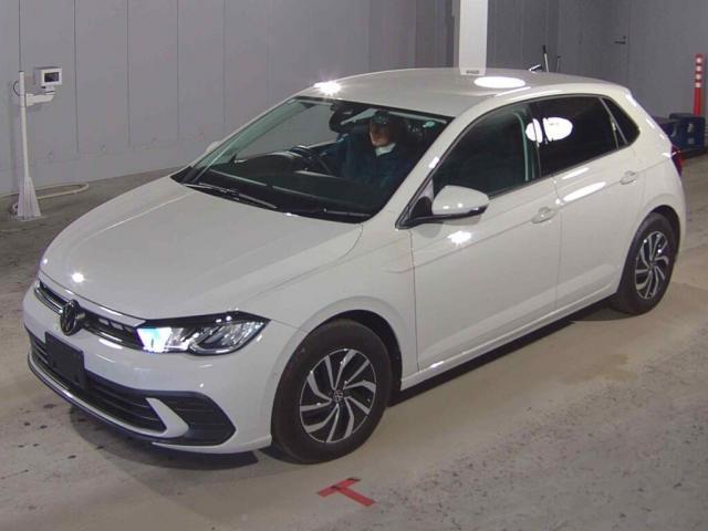 Ref:AUX-22700059 VOLKSWAGEN POLO 2023 1 2023 Volkswagen Polo white gasoline used car Japan export