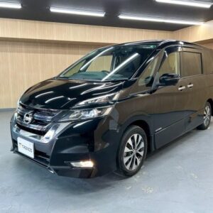 2019 Nissan Serena black gasoline used car Japan export