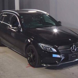 2014 Mercedes Benz C-Class Stationwagon black gasoline used car Japan export