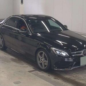 2015 Mercedes Benz C-Class black gasoline used car Japan export