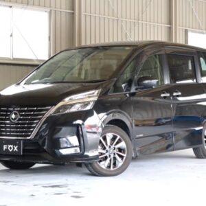 2022 Nissan Serena black gasoline used car Japan export