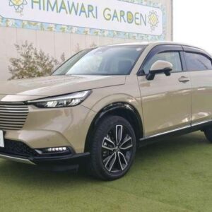 2021 Honda Vezel green hybrid used car Japan export