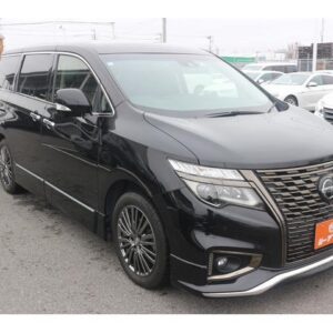 2020 Nissan Elgrand black gasoline used car Japan export