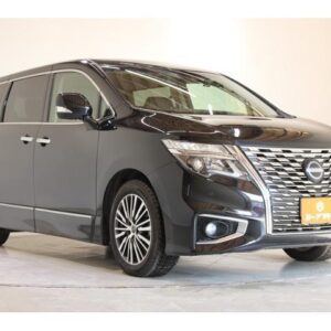 2023 Nissan Elgrand black gasoline used car Japan export