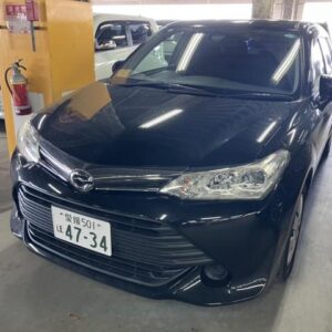 2017 Toyota Corolla Fielder black gasoline used car Japan export