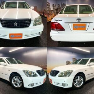 2004 Toyota Crown white gasoline used car Japan export