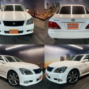 2006 Toyota Crown white gasoline used car Japan export