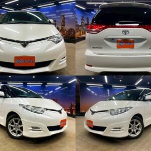 2008 Toyota Estima white gasoline used car Japan export