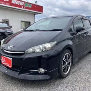 2014 Toyota Wish black gasoline used car Japan export