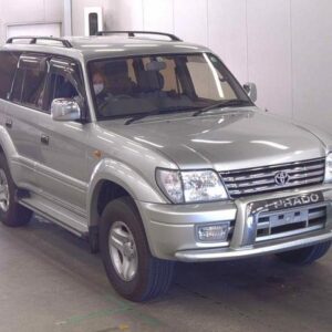 2001 Toyota Land Cruiser Prado silver gasoline used car Japan export