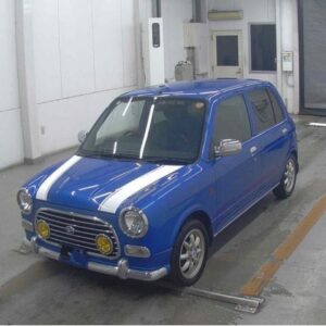 2001 Daihatsu Mira Gino blue gasoline used car Japan export