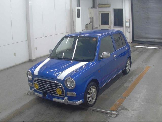 Ref:AUX-22732992 DAIHATSU MIRA GINO 2001 1 2001 Daihatsu Mira Gino blue gasoline used car Japan export
