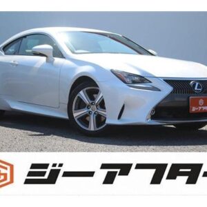 2015 Lexus Rc white gasoline used car Japan export