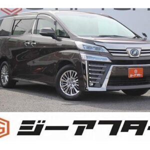 2018 Toyota Vellfire Hybrid gunmetal gasoline used car Japan export