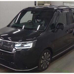 2023 Honda Stepwagon black gasoline used car Japan export
